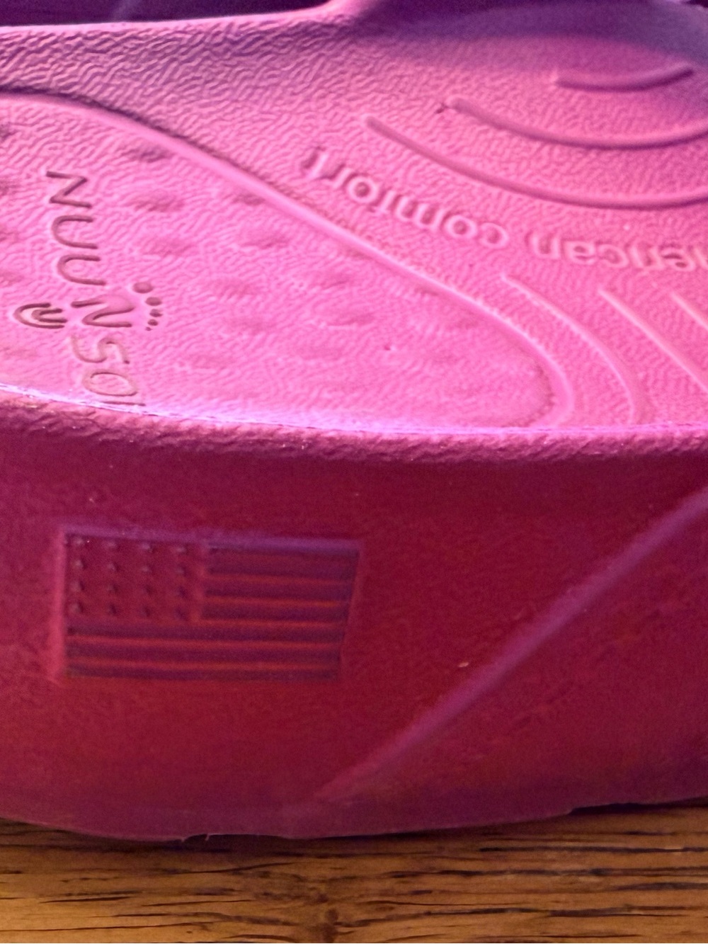 NUU SOL Pink Rose Purple Walkable Comfort Slip-On Sandals - Picture 5 of 13